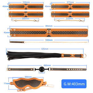 Terbaik 6 buah bdsm Fetish seks senang Bondage dewasa budak pengekangan mainan seks tempat tidur wanita set Bondage - Product Image 6