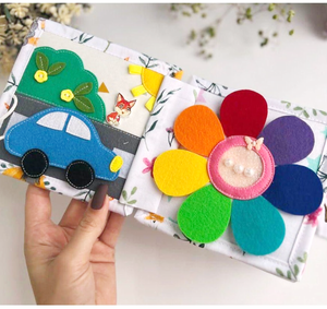 Histoire tranquille bonne nuit bébé livre en tissu jouet sensoriel éducatif Portable pour les enfants apprenant livre en feutre - Product Image 2