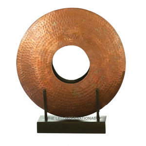 Centro de mesa redondo de color cobre soporte de florero de metal soporte de florero centro de mesa nuevo diseño soporte de florero - Product Image 1