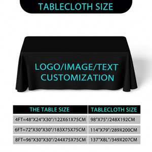 Mantel Personalizado para Ferias Comerciales de 4 pies/6 pies/8 pies, Tejido de Punto con Logotipo Impreso a Todo Color, Banner Publicitario para Promoción - Product Image 4