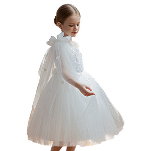 Chica Puffy Tul Falda <span class=keywords><strong>Piano</strong></span> Vestido Anfitrión Violín Traje Flor Pequeño Vestido de Novia Princesa - Product Image 5