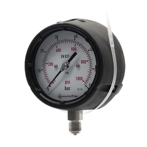 4.5 ''(115mm) 프로세스 진공 유압 압력 게이지 PBTP 폴리 카보네이트 솔리드 프론트 압력계 SS316 Monel - Product Image 1