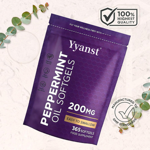 Cápsulas blandas de aceite de menta de alta calidad y alta potencia que favorecen la salud gastrointestinal y alivian las molestias respiratorias. - Product Image 5