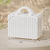 Boîte cadeau écologique portable pour événements d'entreprise et anniversaires d'employés, avec étui de transport ABS à fermeture éclair de 14 pouces et trousse de toilette