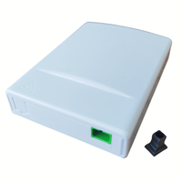 Mini caja de terminales de distribución de 1 puerto y 2 puertos, enchufe de pared, roseta de placa frontal 86, equipo de fibra óptica Compatible con 4G 3G GPRS