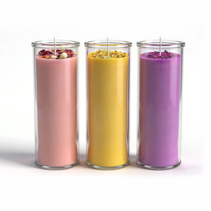 Bougie parfumée en cire de soja végane, sans cruauté, écologique, dans un bocal en verre recyclable, à combustion propre, pour <span class=keywords><strong>la</strong></span> maison, en gros, OEM, personnalisable - Product Image 5