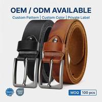 Ceinture en cuir personnalisable en gros pour usage quotidien, avec boucle à rouleau, plusieurs couleurs et tailles, prête à être expédiée depuis le stock, faible MOQ