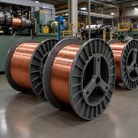 Kostengünstig 0,3-2,0mm 155 ° C Emaillierter Kupferspulendraht für HVAC-Geräte Kompressormotor-Wicklungsproduktion