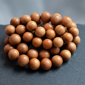 Riddhi Siddhi South India Sandalwood Mala Beads 108 Loose Beads Natural Dark Golden Brown 50+ Years <b>Sweet</b> Fragrance 4mm-30mm - Product Image 3