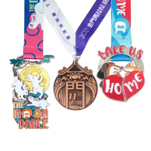 Medalhas de coelho, esmalte em forma de coelho personalizado de dragão, tartaruga, tigre, energia, animação, esmalte, para cães