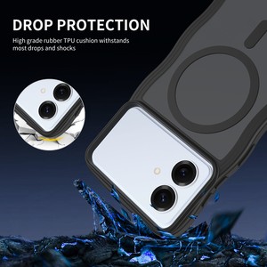 Custodia Magnetica Opaca con Cornice Ondulata <span class=keywords><strong>per</strong></span> iPhone 17 Air 16 <span class=keywords><strong>13</strong></span> 15 14 12 Pro Max 14 Plus, <span class=keywords><strong>Cover</strong></span> in Silicone <span class=keywords><strong>per</strong></span> <span class=keywords><strong>Samsung</strong></span> S26 Edge S26 + - Product Image 2