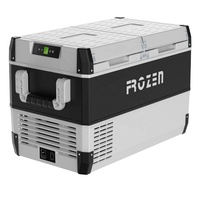 95 liter mobil portabel zona ganda kontrol ganda lemari es untuk karavan 12V 24V