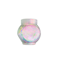 Pigment en flocons d'opale irréguliers – Flocons iridescents, caméléon et « Aurora » pour manucure à la poudre (dip powder)