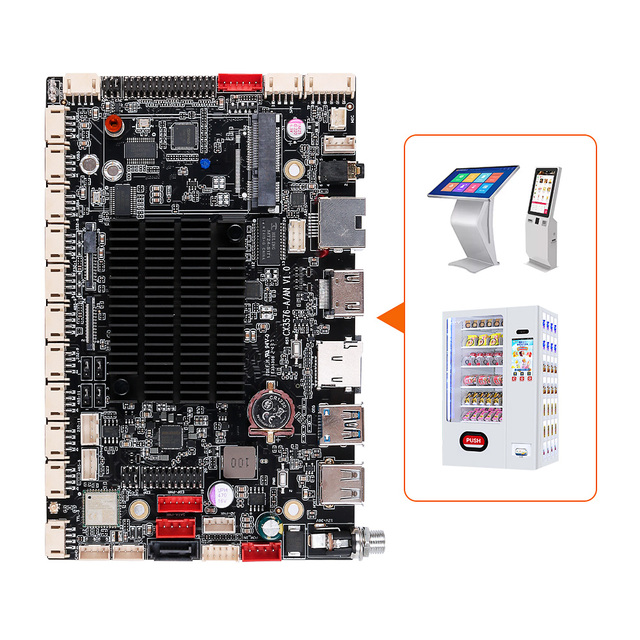 RK3576 RK3568 Rockchip Industrial Control Motherboard LVDS/EDP/MiPi 4K LCD Android Embedded Board for Kiosk/ Digital Signage
