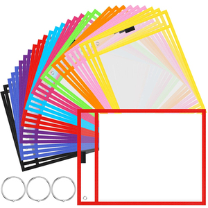 Lau Khô Túi Tái Sử Dụng PVC Làm Việc Vé Chủ Số Lượng Lớn Túi Văn Phòng Nguồn Cung Cấp Làm Việc Đặt Hàng Và Cửa Hàng Vé Thư Mục - Product Image 1