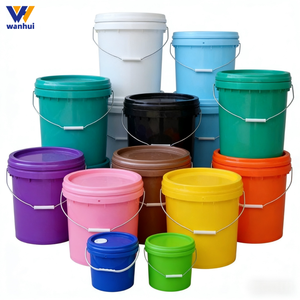 Seau en plastique de qualité supérieure, de 1 à 30 <span class=keywords><strong>L</strong></span>, de qualité <span class=keywords><strong>alimentaire</strong></span>, recyclable, multi-usages, avec poignée, pour la peinture, les travaux manuels et les projets artistiques - Product Image 2