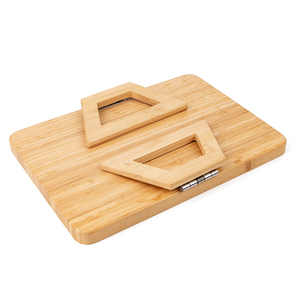 <span class=keywords><strong>Plateau</strong></span> de service portable multifonctionnel en bois de bambou naturel en forme de rectangle <span class=keywords><strong>avec</strong></span> <span class=keywords><strong>pied</strong></span> <span class=keywords><strong>pliable</strong></span> pour la cuisine - Product Image 4