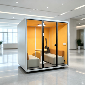 <span class=keywords><strong>Cabinas</strong></span> <span class=keywords><strong>de</strong></span> Oficina Privadas Modernas <span class=keywords><strong>de</strong></span> Aluminio, <span class=keywords><strong>Cabinas</strong></span> Telefónicas Silenciosas, Cabina Acústica Portátil para Oficina, Cabina <span class=keywords><strong>de</strong></span> Grabación para Sala <span class=keywords><strong>de</strong></span> Estar - Product Image 3