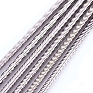 T8 dẫn vít THSL-300-8D hình thang Rod T8 CNC 3D máy in chì vít chủ đề 8 mét lead1mm Length100-1000mm với Brass NUT - Product Image 5