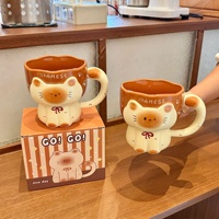 Tasse en céramique chat siamois mignonne et élégante, grande capacité, pour petit-déjeuner ou eau, cadeau d'anniversaire