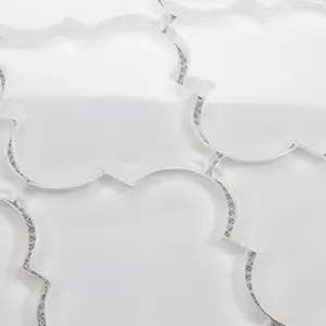 Профессиональная Заводская Водоструйная нерегулярная стеклянная мозаичная настенная плитка для ванной кухни Прачечная