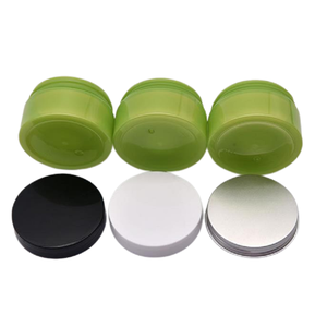 <span class=keywords><strong>Pot</strong></span> cosmétique vide 100 ml <span class=keywords><strong>en</strong></span> plastique PET vert herbe 100 g Dia 68 mm 3,5 OZ Contenant d'emballage pour crème visage et <span class=keywords><strong>gel</strong></span> capillaire - Product Image 2