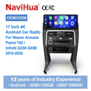 Autoradio multimédia Android 17 pouces pour Nissan Armada Patrol Y62 pour Infiniti QX56 QX80 2010 2020, écran radio, unité principale automobile, nouveau design - Product Image 1