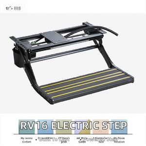 Escalón Plegable Eléctrico <span class=keywords><strong>para</strong></span> Autocaravana, Escalón Individual de Aleación de Aluminio de Alta Resistencia, Perfil de Aluminio Negro, Escalón <span class=keywords><strong>para</strong></span> Autocaravana - Product Image 2