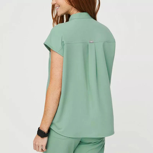 Uniforme de Enfermería Personalizado de 4 Vías Elásticas, Mezcla de Spandex, Poliéster y Rayón, Uniforme de Hospital, Traje de Enfermera, Conjunto de Uniforme Deportivo para Mujer - Product Image 2