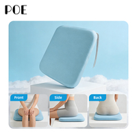 Coussin de siège ergonomique en mousse à mémoire de forme personnalisé pour chaise de bureau, avec bord cousu, housse amovible, logo personnalisé, approvisionnement en gros