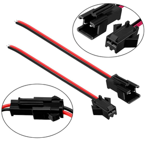 可定制的<span class=keywords><strong>2</strong></span>针/3pin/4pin/5针公母JST SM连接器套装<span class=keywords><strong>2</strong></span> <span class=keywords><strong>3</strong></span> 4 5针电线电缆尾纤插头，用于LED灯条 - Product Image 1