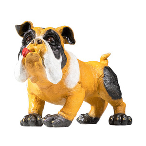 Figura de Cachorro de Perro Boxer en Latón, Adorno Metálico de Cobre, Decoración Artesanal para Sala de Estar o Escritorio, Estilo Tradicional - Product Image 1