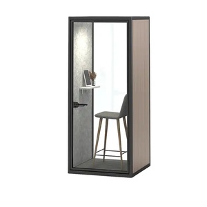 Nuevo diseño portátil insonorizado acústico Oficina trabajo Pod aluminio privacidad a prueba de sonido Oficina teléfono Mini cabina de grabación de arranque - Product Image 5
