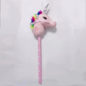 Hot <strong>Sale</strong> Unicorn <strong>Hobby</strong> <strong>Horse</strong> Ride on Stick Head Plush Toy 70cm with <strong>Horse</strong> Sounds - Product Image 3