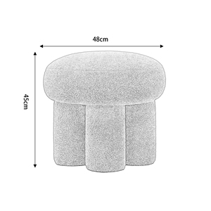 <span class=keywords><strong>Repose</strong></span>-pieds de style nouveau pouf en bois en forme de champignon au <span class=keywords><strong>design</strong></span> moderne avec fonction douce pour une utilisation à la maison - Product Image 5
