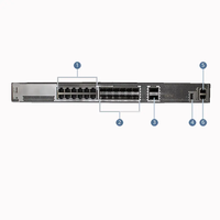 Controlador de Acceso Inalámbrico AirEngine 9700-M1 02354FRN, 3072 AP, 120 Gbps, 12x 10GE SFP+, 2x 40GE QSFP+, 1+1 PSU para Campus