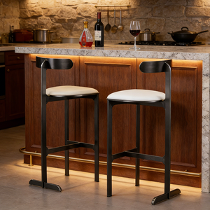 Modern <b>bar</b> <b>Stool</b> Custom Stainless Steel Color Counter Height Luxury <b>Stools</b> Chairs - Product Image 2