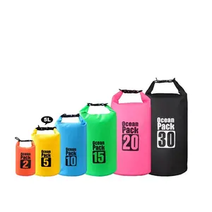 Factory OEM Custom Print Logo Ocean Pack 2l 3l 5l 10l 15l 20l 30l Pvc Tarpaulin Waterproof Dry Bag Waterproof Backpack