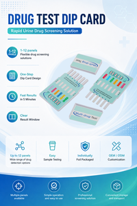 Kit de Prueba Rápida de Detección de Drogas en Orina Clia Wavied de 6 y 12 Paneles, COC/MET/MTD/AMP/BZO/COT/THC - Product Image 2