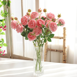 Flores de Peonía Artificiales al por Mayor, Flores de Tela de Seda para Decoración de Bodas, Adorno de Mesa para el Hogar, Arreglo Floral Realista, Regalo para Niñas - Product Image 1
