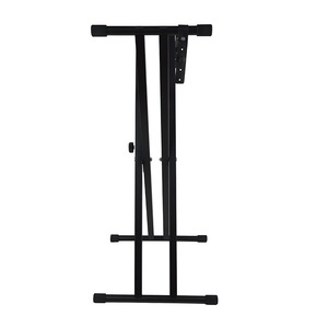 High Quality X-type Black Electronic Keyboard <strong>Stand</strong> Assembly Double Adjustable <strong>Stand</strong> for Keyboards Instrument - Product Image 4