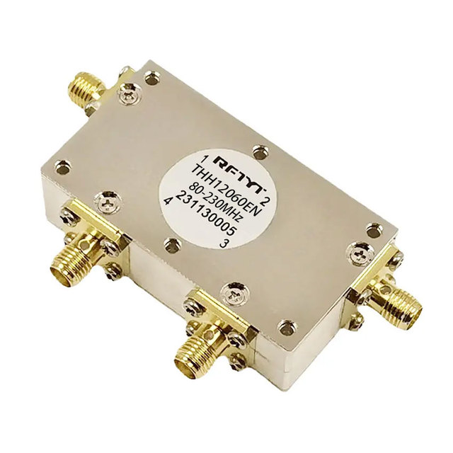 Custom Thh12060En 80-230Mhz High Power Microwave Isolation Signal Routing Coaxial Rf Components Dual Port Junction Circulator