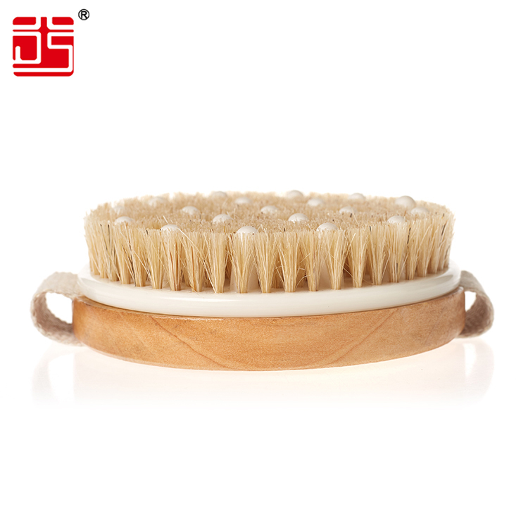 Eco Custom Natural Bristles Bamboo Exfoliating