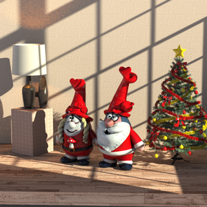 Bán Buôn Tùy Chỉnh Vẽ Tay Duo Gnome Sân Trang Trí Handmade Red-Hat Vài Bức Tượng Nhỏ Cho Cao Cấp Vườn Thương Hiệu OEM ODM - Product Image 5