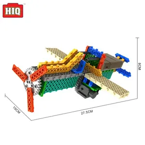 STEM điều khiển từ xa máy bay trực thăng khối xây dựng đồ chơi giáo dục cho trẻ em học tập sán Đầu