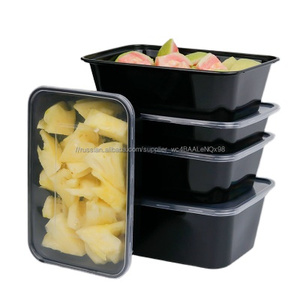 Эко-дружественных Ресторан прямоугольные одноразовые микроволновая печь пластиковая ПП на вынос контейнеры для пищевых продуктов - Product Image 1