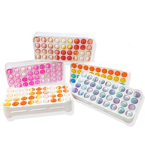 Wholesale waterproof light soft silicone customs color funny pop pencil box pencil case stationery gift for kids