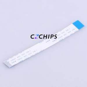 JS10B-10P-100-4-8 FFC Cable (Flexible Flat Cable) P=1mm Connector 10P 1mm 0.3mm Reverse - Product Image 1