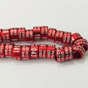 Hoge Kwaliteit Rechte Aluminium Vogel Ringen Kanarie Been Ringen Papegaai Ringen - Product Image 6