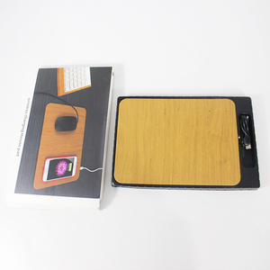 QLM Custom LOGO Leather Wireless <strong>Charging</strong> <strong>Mouse</strong> Pad - Product Image 2